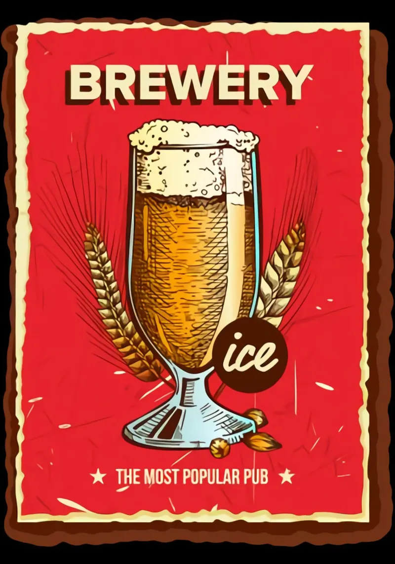 La birra di birreria è il PUB più popolare pellicola backlit da Jodie Art