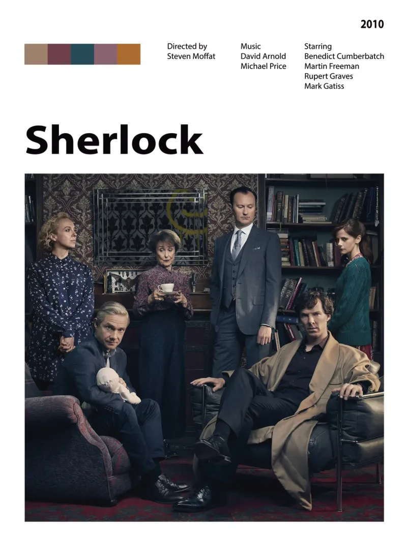 Sherlock pellicola backlit da The Movie Wall