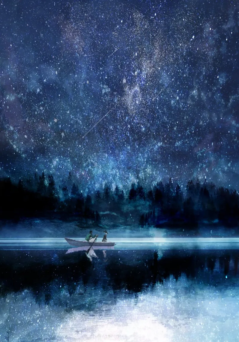 Night Sky carta hahnemühle da Nadjaa