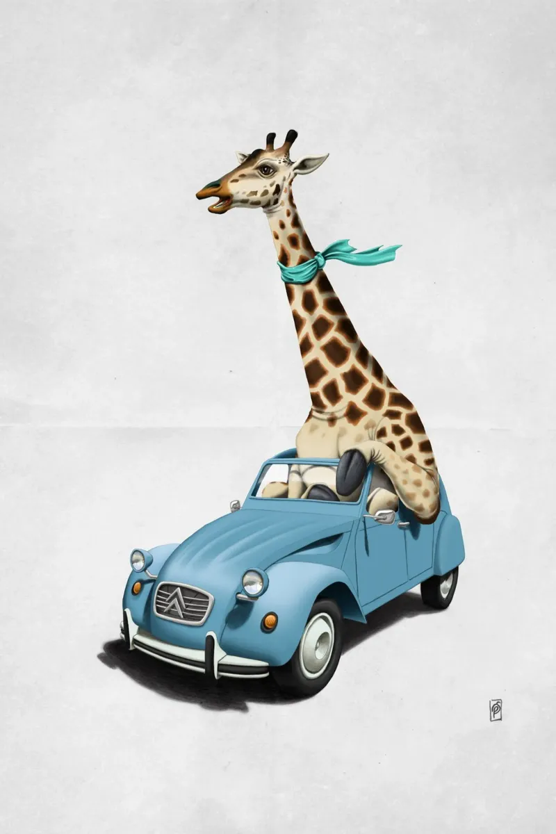 Riding High (Wordless) pellicola backlit da Rob Art | Illustration