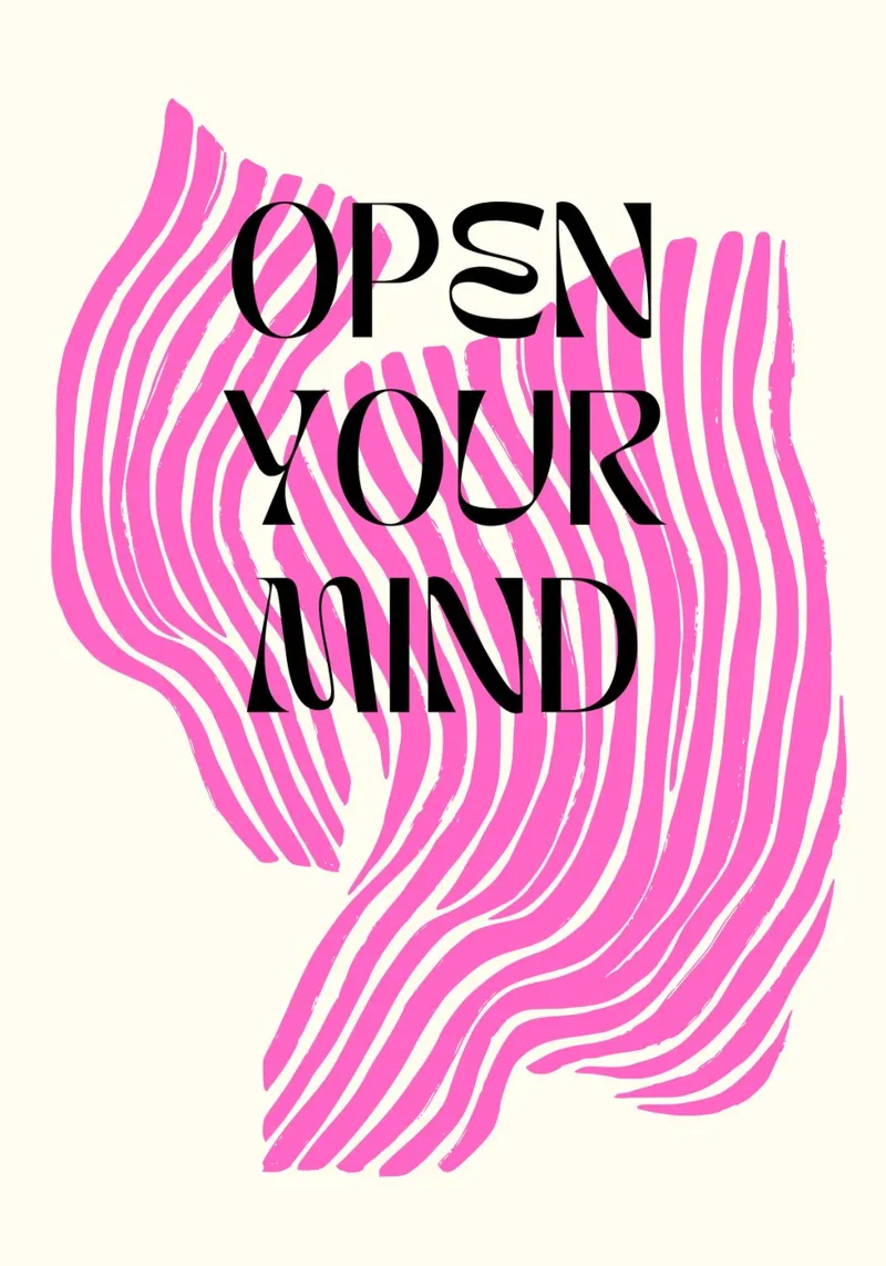 „Open Your Mind“ – Lebensmotto und Mindset Vol 2. alu-dibond by Grünkraftwerk