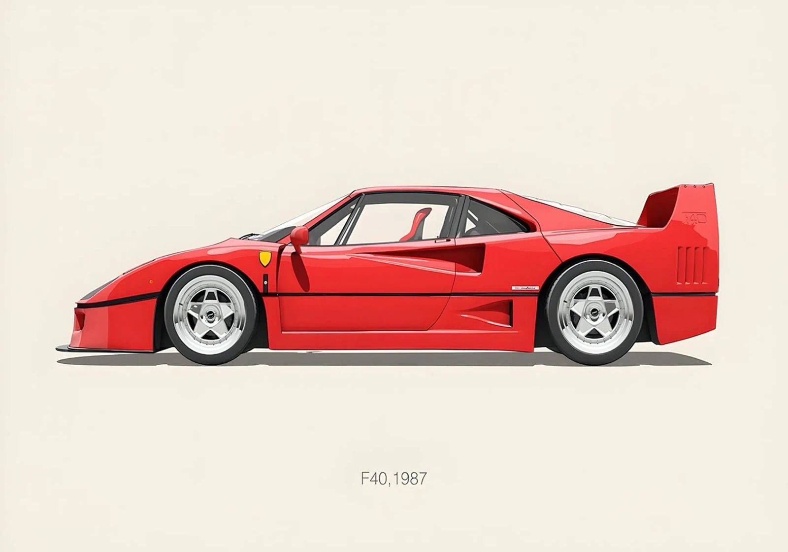 Voiture Ferrari F40 poster de ethan Shop
