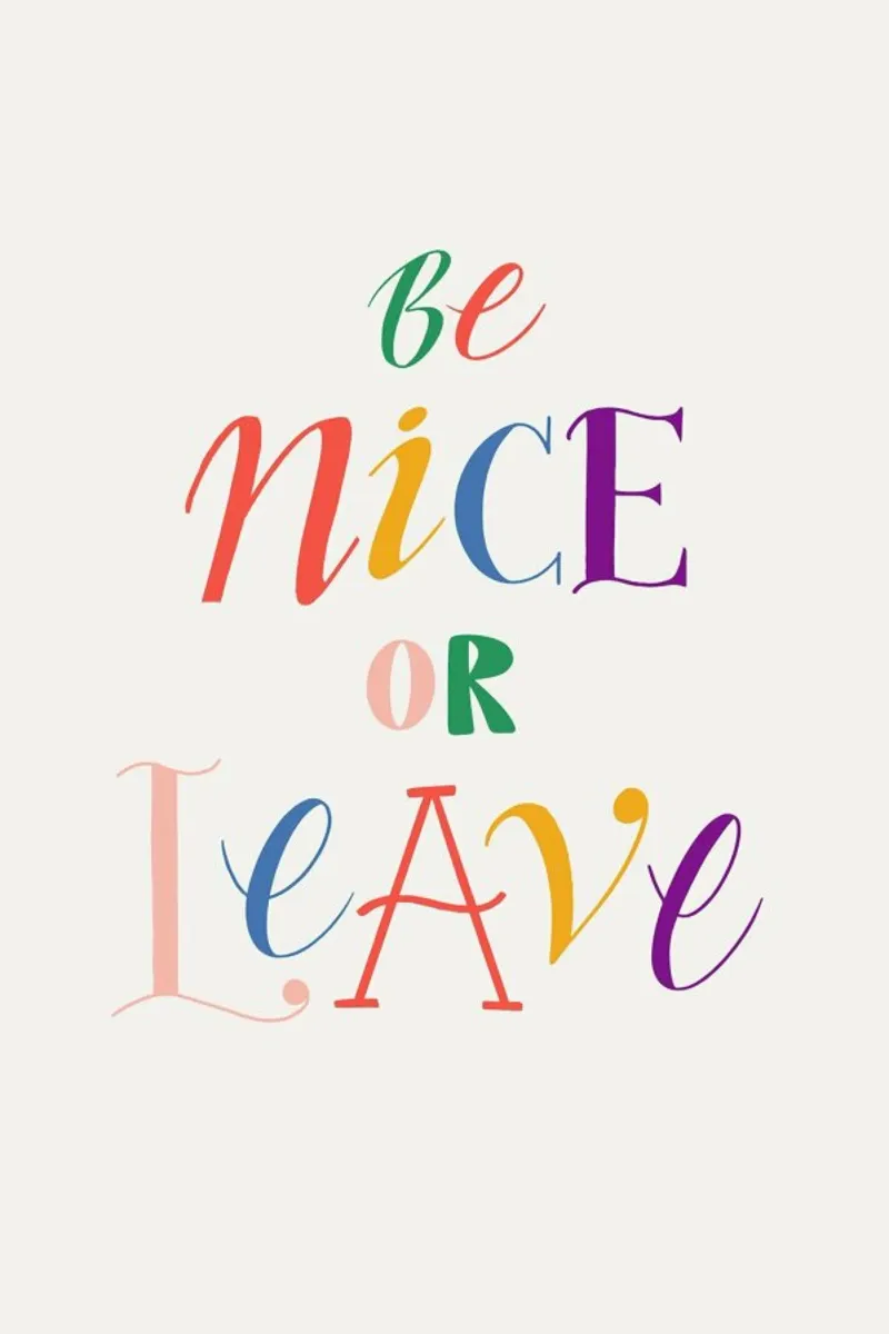 Be nice or leave pellicola backlit da Pure