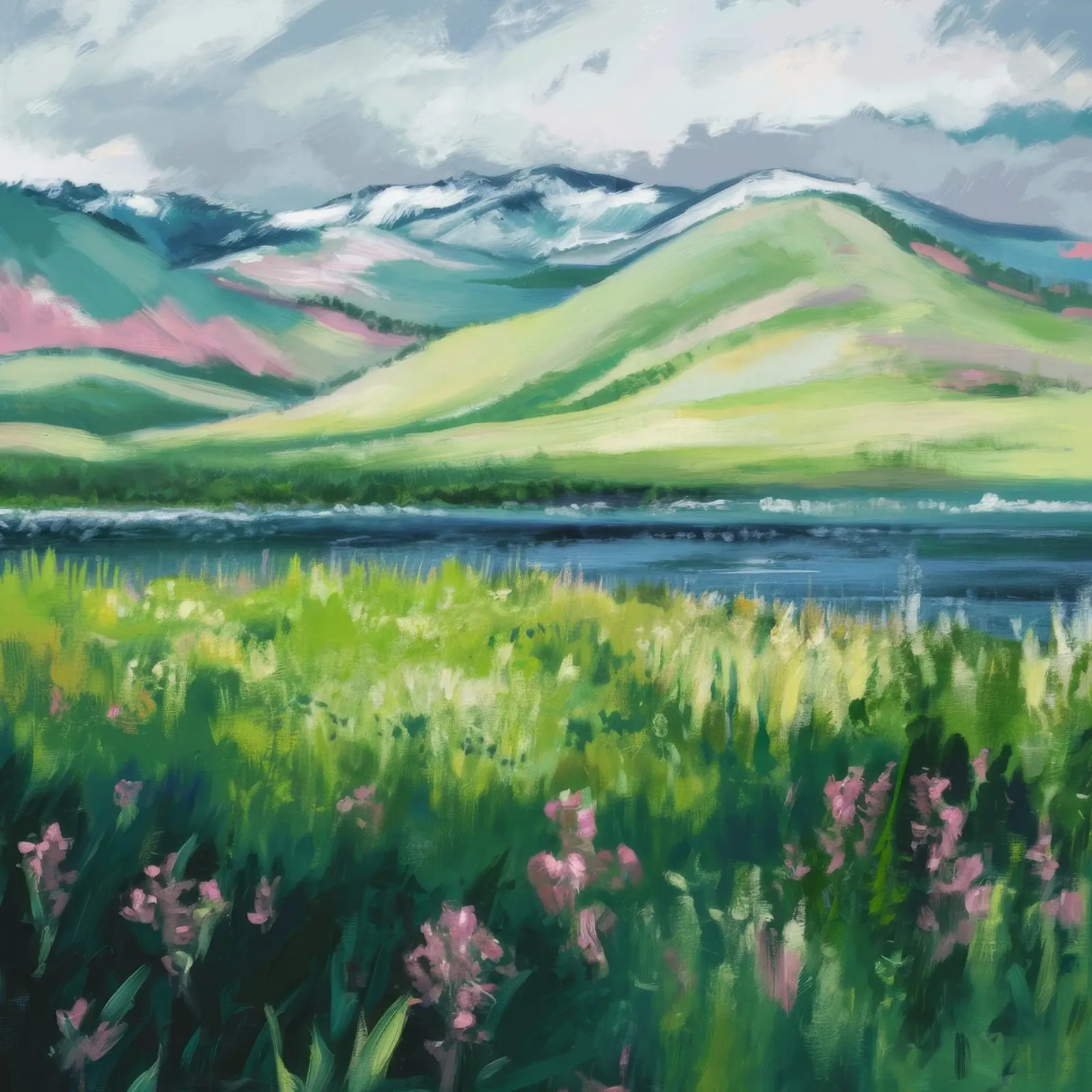 Alpine Meadow Serene hahnemühle by Infinite Chroma