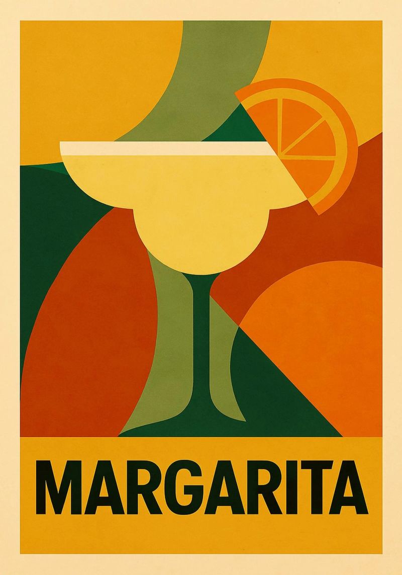 MARGARITA – Bauhaus Cocktail Series Poster von michi