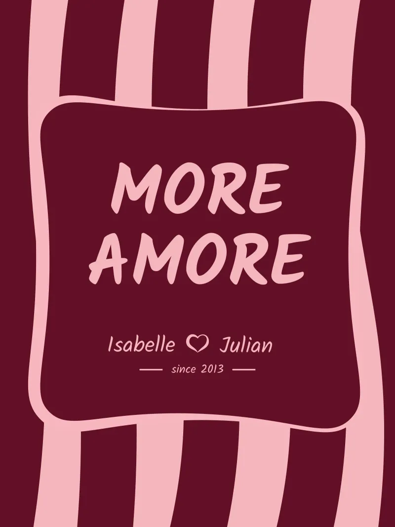 More Amore <3 Name pellicola backlit da Personalizable Designs