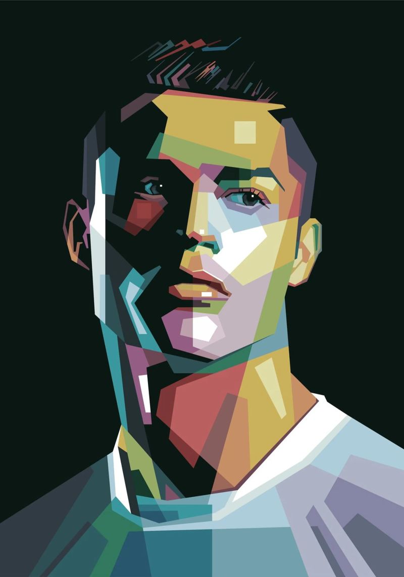 CR7 Pop Art | WPAP Poster von Alkahfsmart