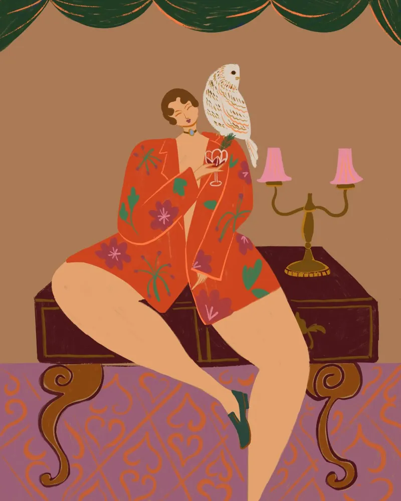 Cheers To The Wise Old Owl pellicola backlit da Arty Guava