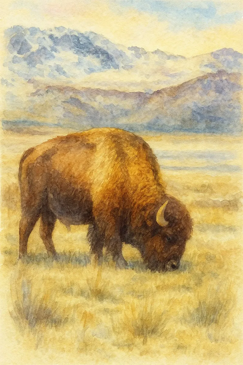 bisonte pittura disegno plexiglass da lauraa