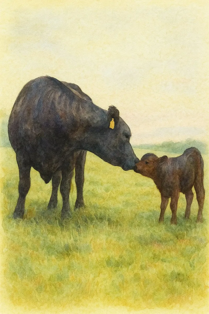 mucca pittura disegno pellicola backlit da lauraa