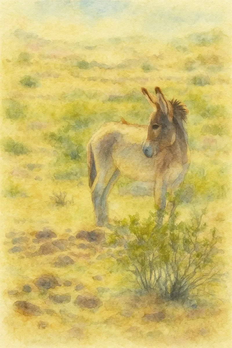 asino pittura disegno poster con telaio in plastica da lauraa