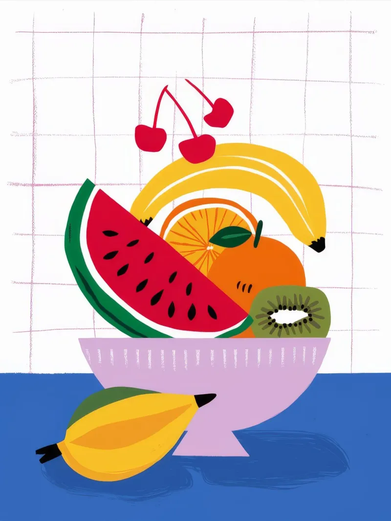 Pop-Art-Fruchtschmaus Hahnemühle von Moonlite Desire