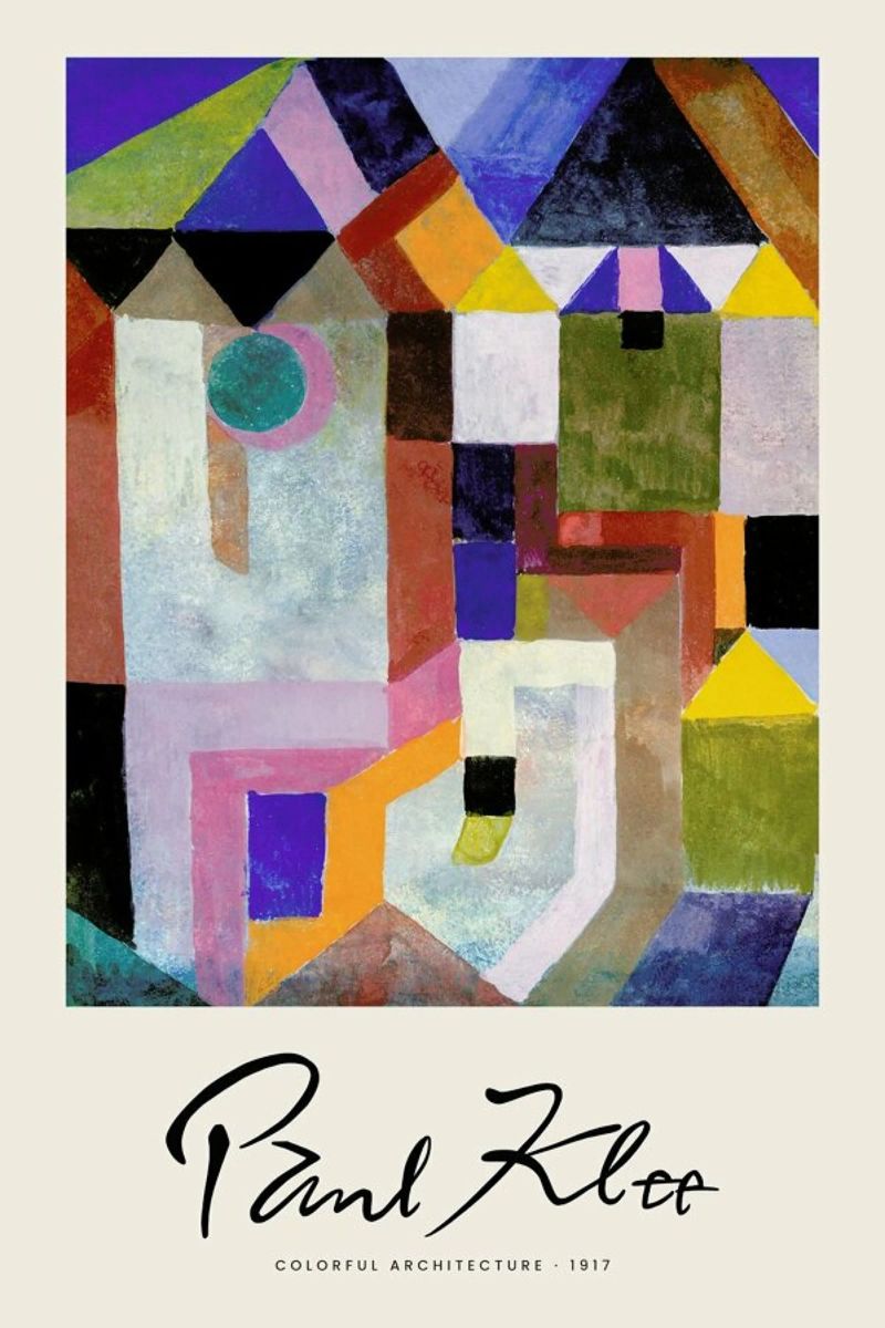 Klee - Colourful Architecture poster da Vintage by JUNIQE