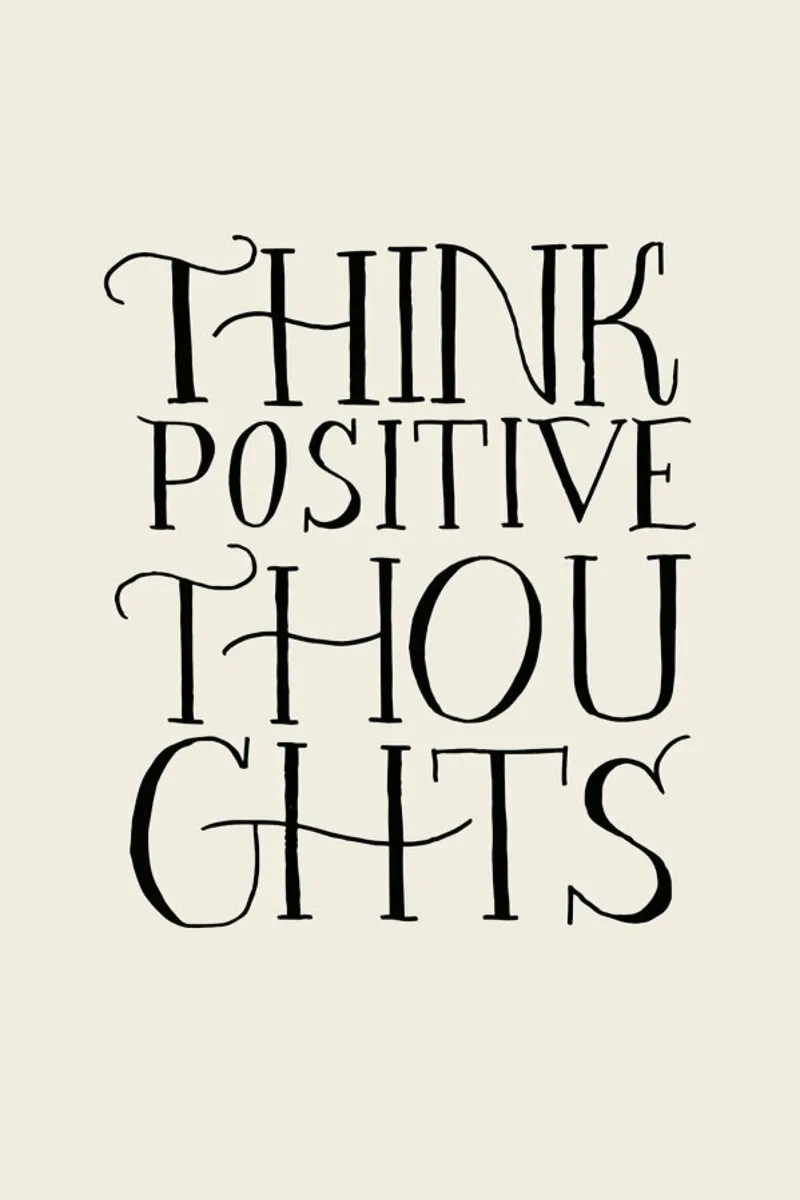 Think Positive Thoughts pellicola backlit da Graphite