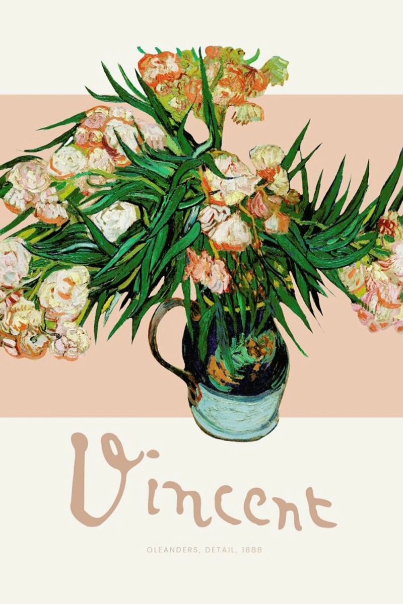 Signed, Vincent – Oleanders poster by Vintage by JUNIQE