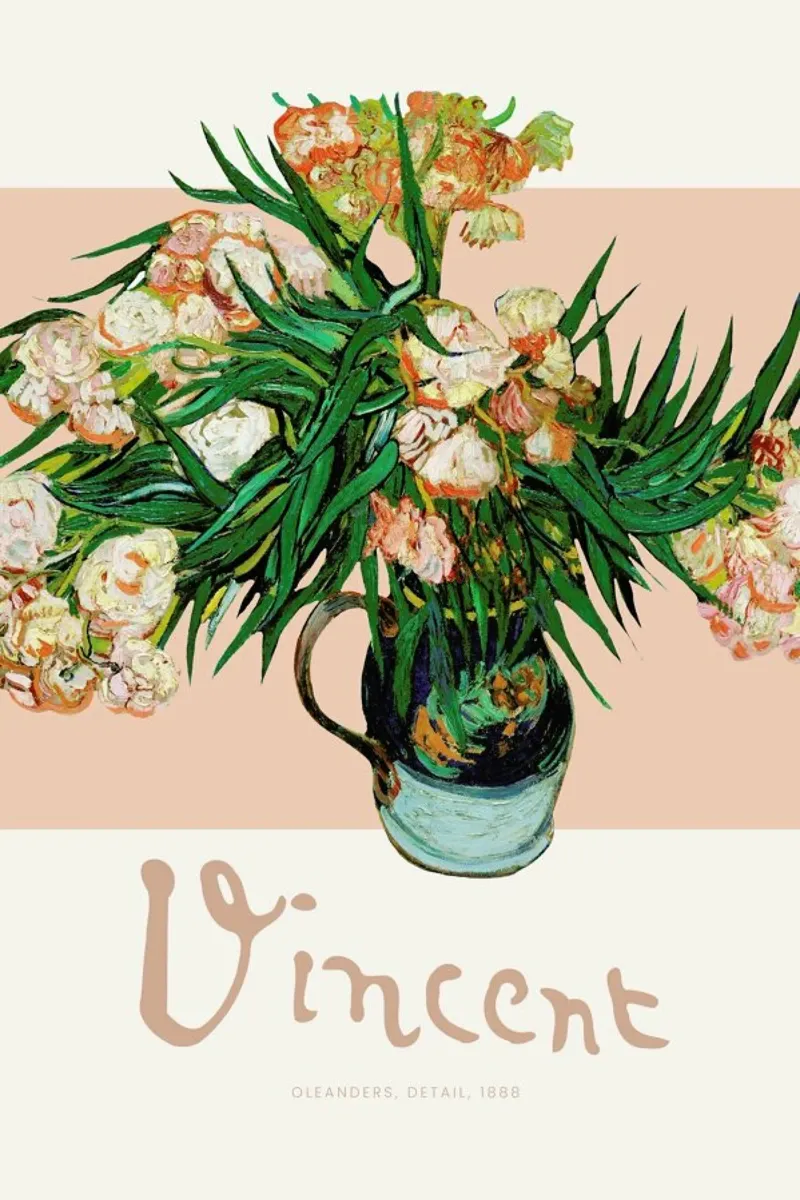 Signed, Vincent – Oleanders carta hahnemühle da Vintage by JUNIQE