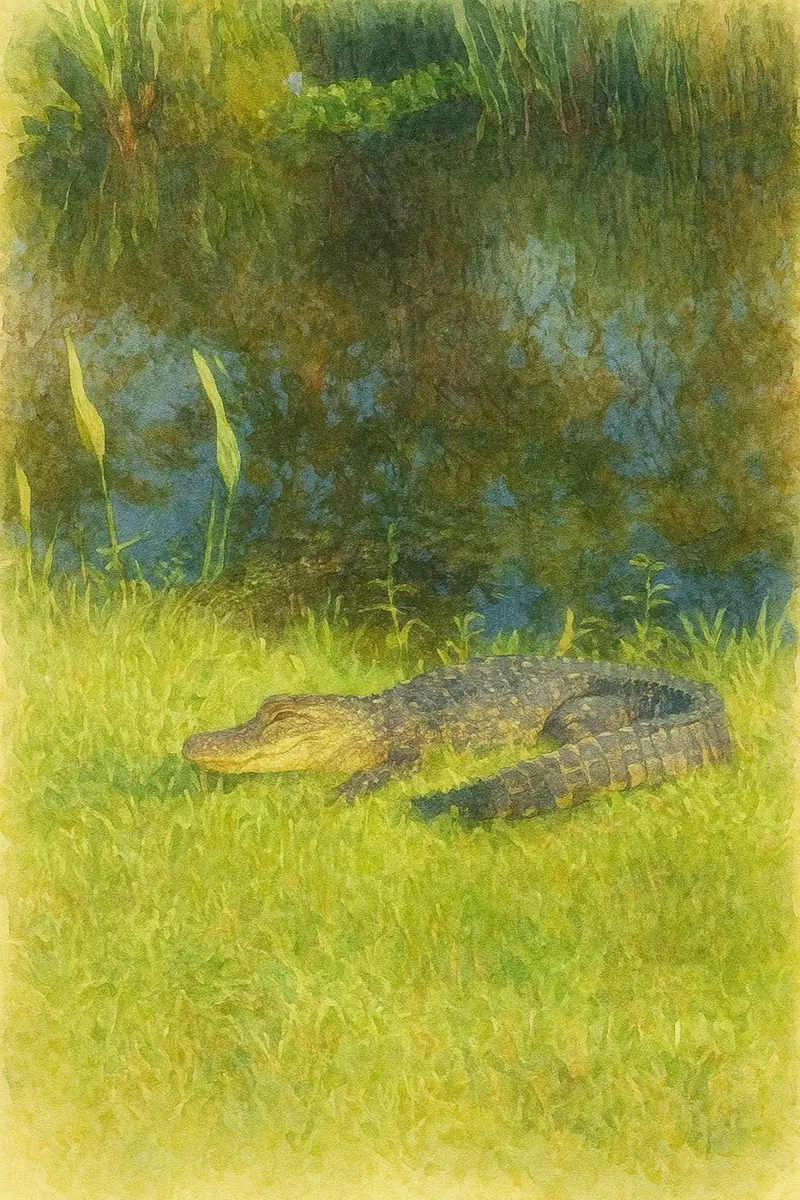 crocodile painting drawing acrylic glass by lauraa