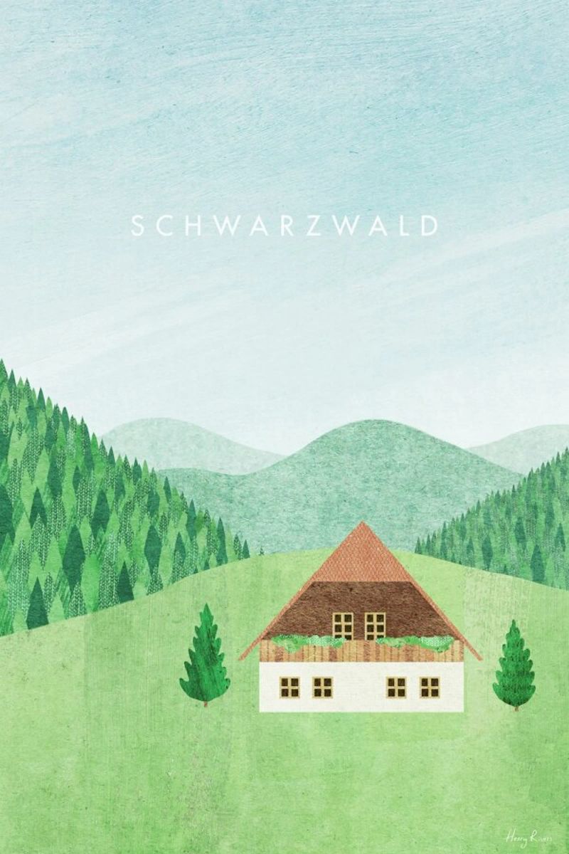 Schwarzwald Poster von Henry Rivers