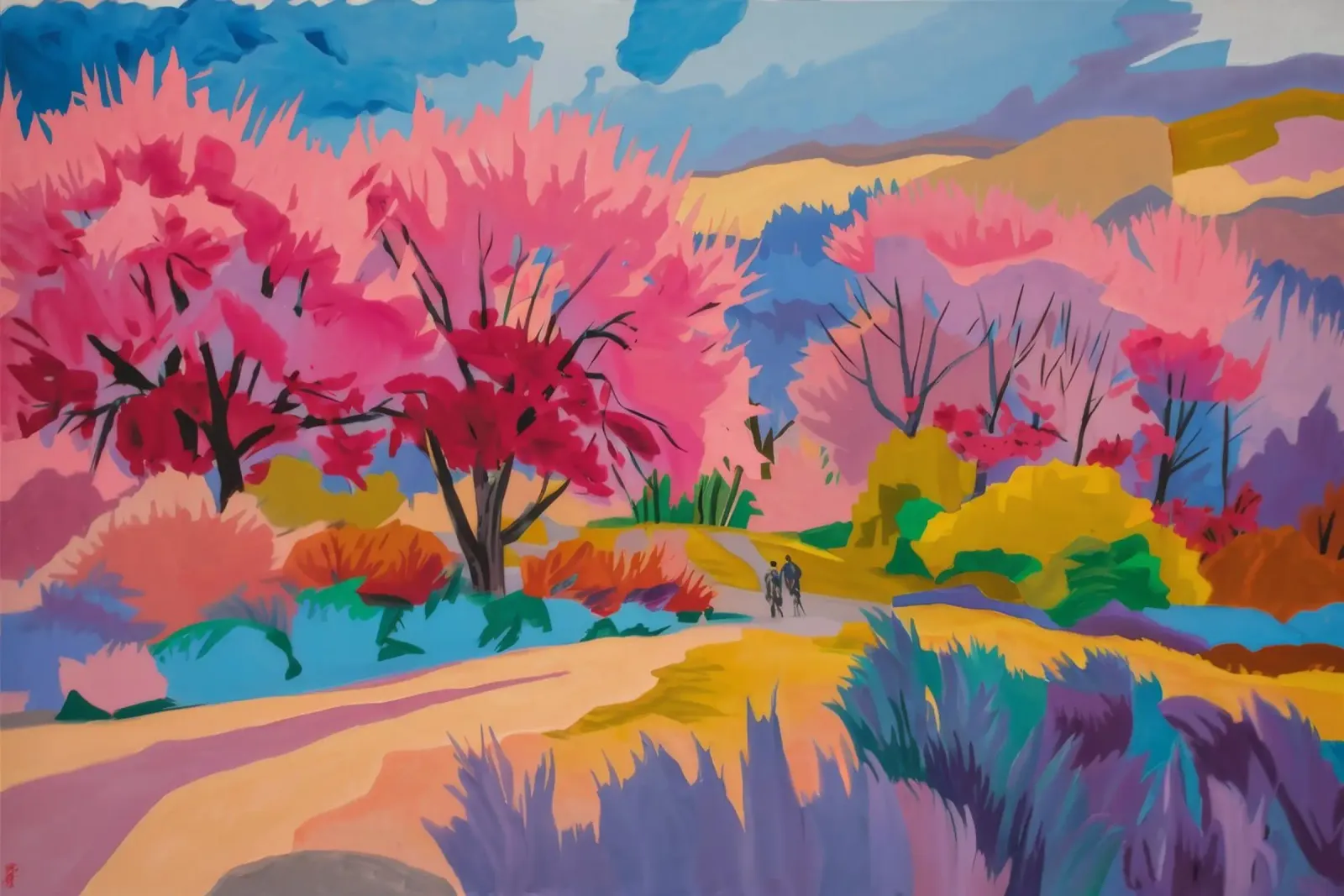 Sakura River Dream pellicola backlit da Radiance Landscape