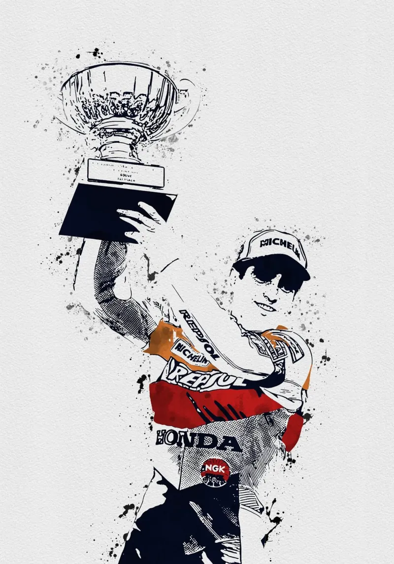 Mick Doohan pellicola backlit da tenten