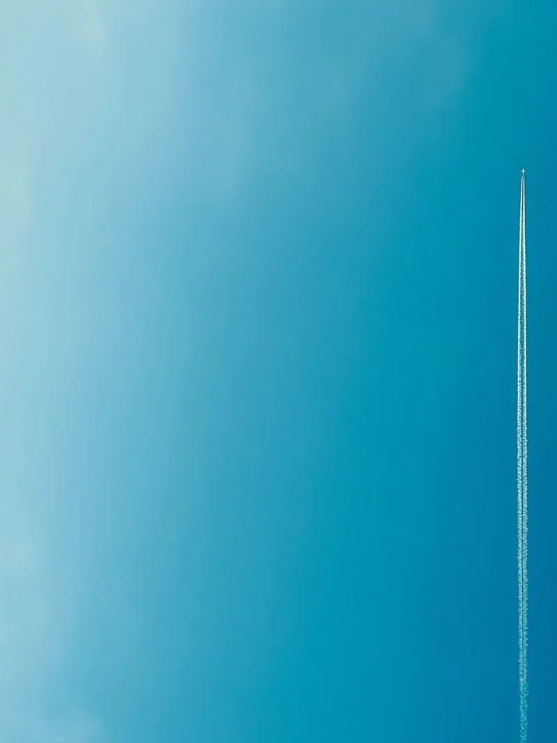 sky contrail canvas by Bleu
