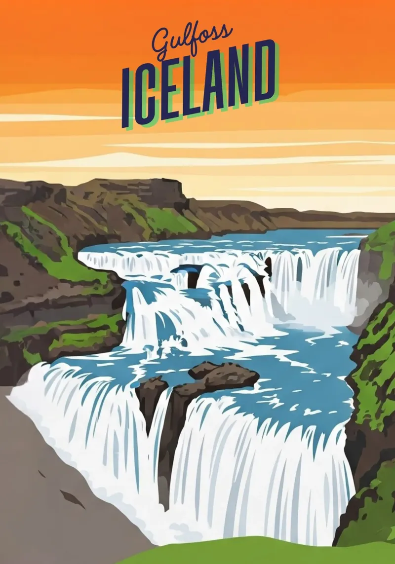 Gullfoss: The Golden Ticket, Iceland pellicola backlit da ZEN VACATION