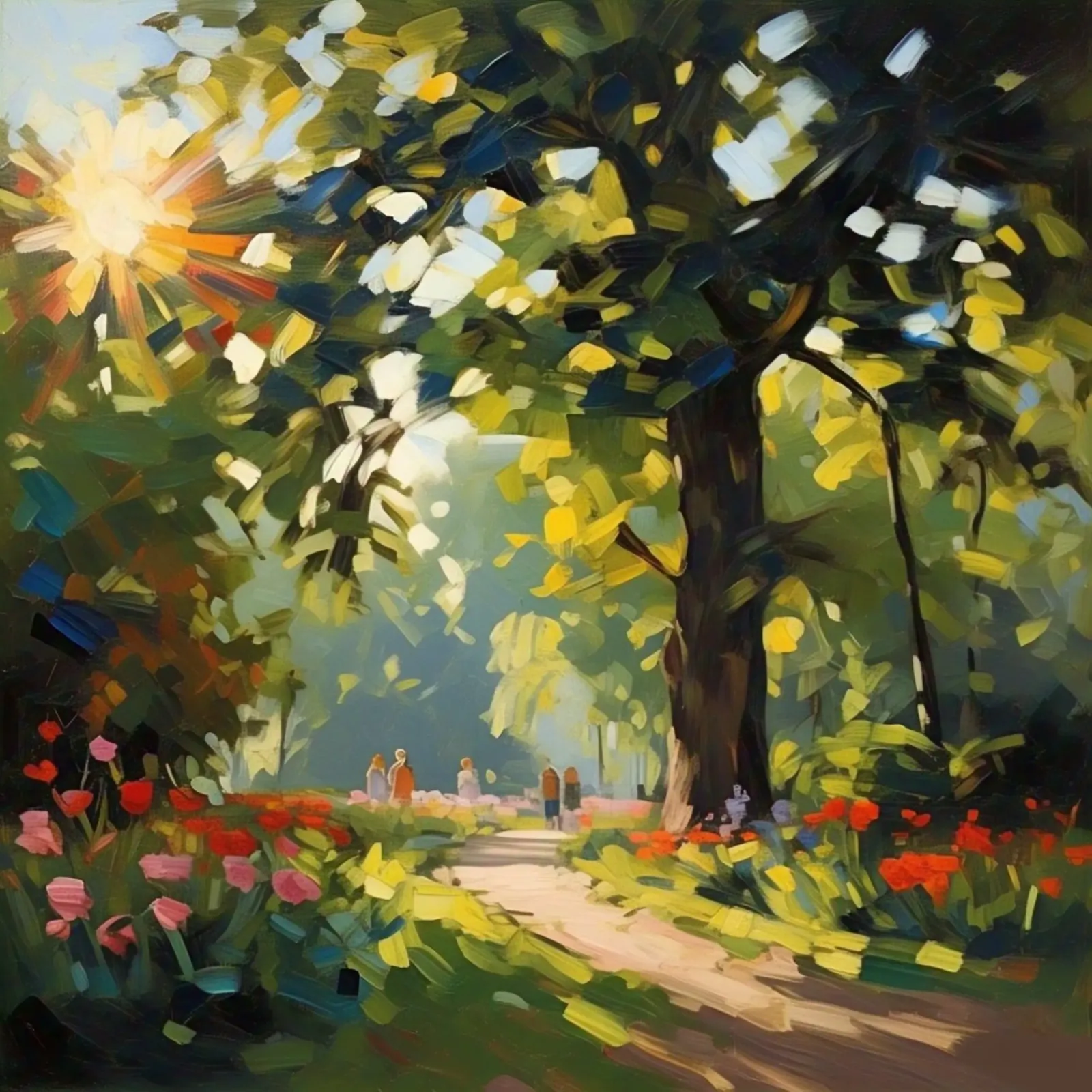 alberi alla luce del sole carta hahnemühle da Earthly Visions