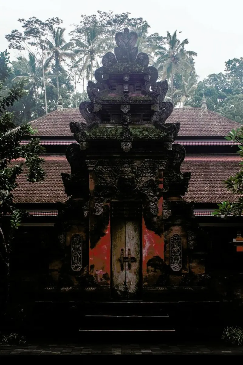 Bali Hindu Tempels & Palms pellicola backlit da Studio Nahili