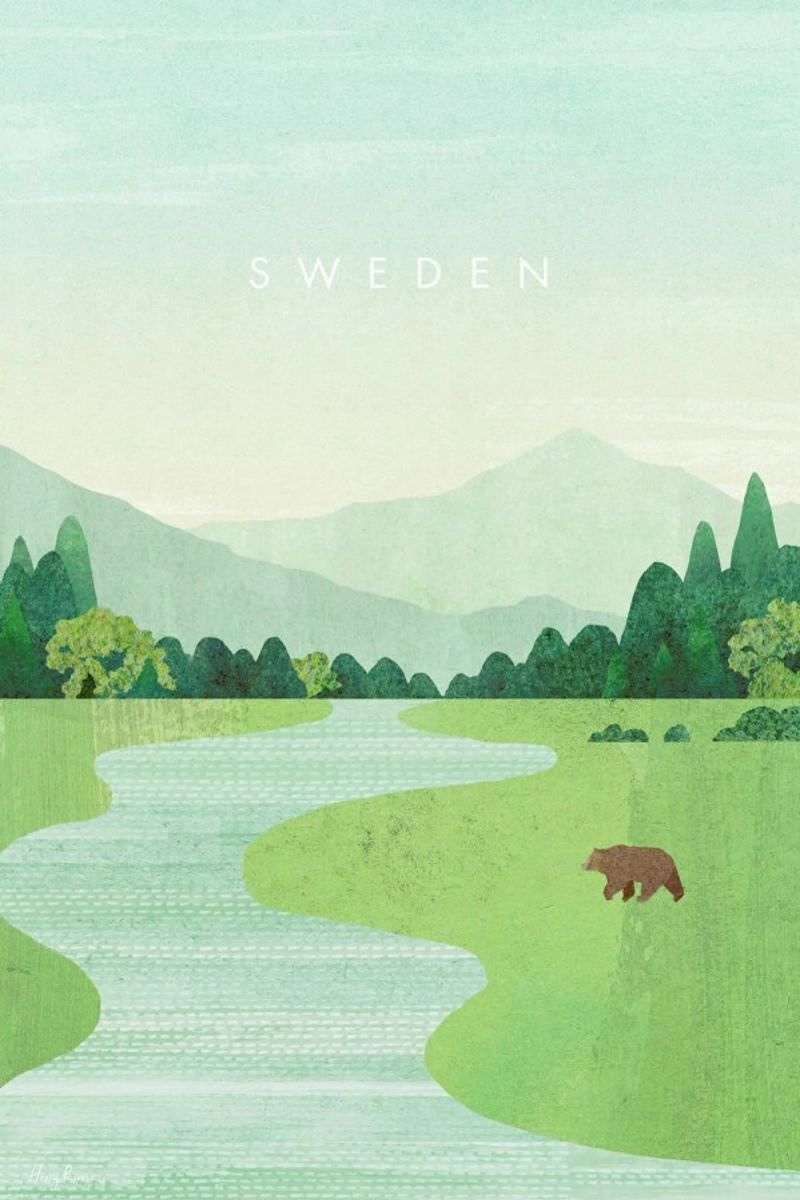 Sweden Poster von Henry Rivers