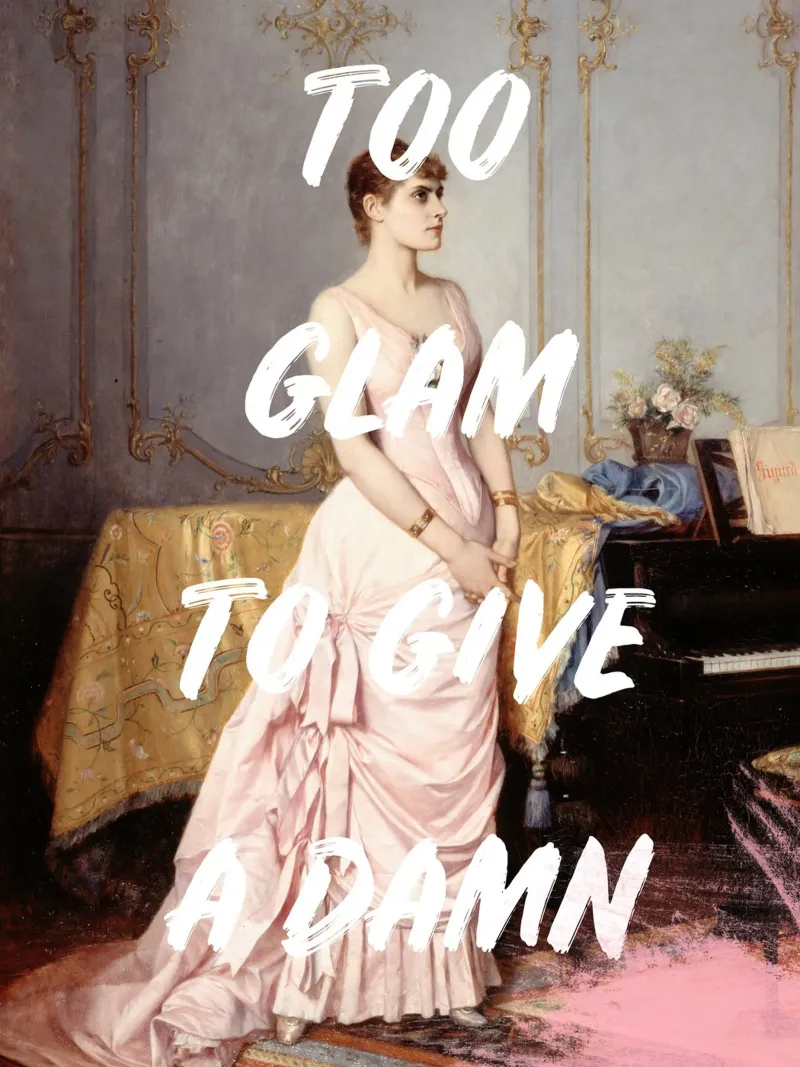Too Glam Altered Art pellicola backlit da GraceDigitalArtCo