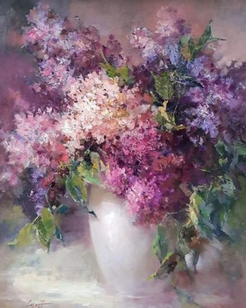 blumen flieder innenraumeinstellung claude monet Poster von belong shop