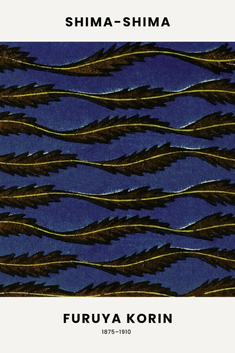 Furuya Korin - Feather Print poster da Vintage by JUNIQE