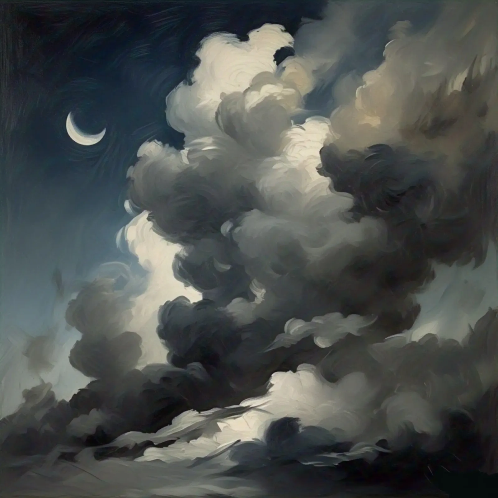 luna crescente. pellicola backlit da Earthly Visions