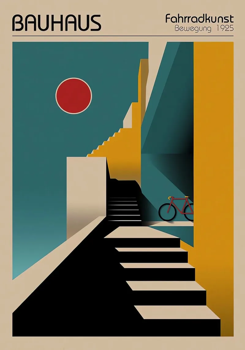 Bauhaus poster con telaio in alluminio da Brooke