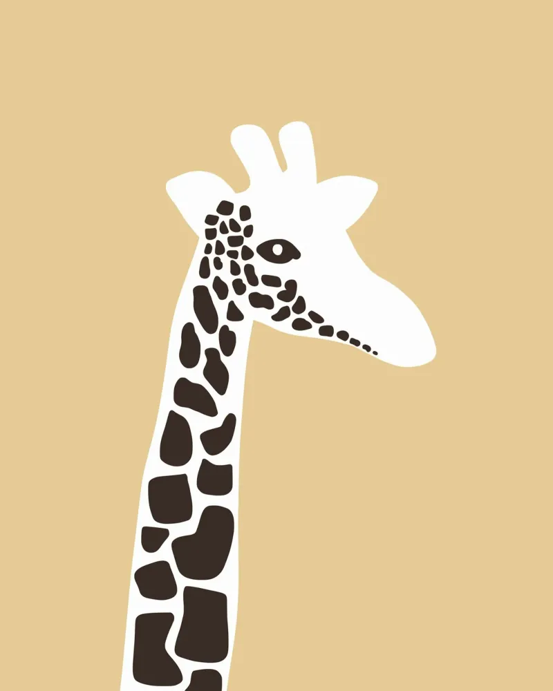 Animale della nursery - giraffa pellicola backlit da Little Dean