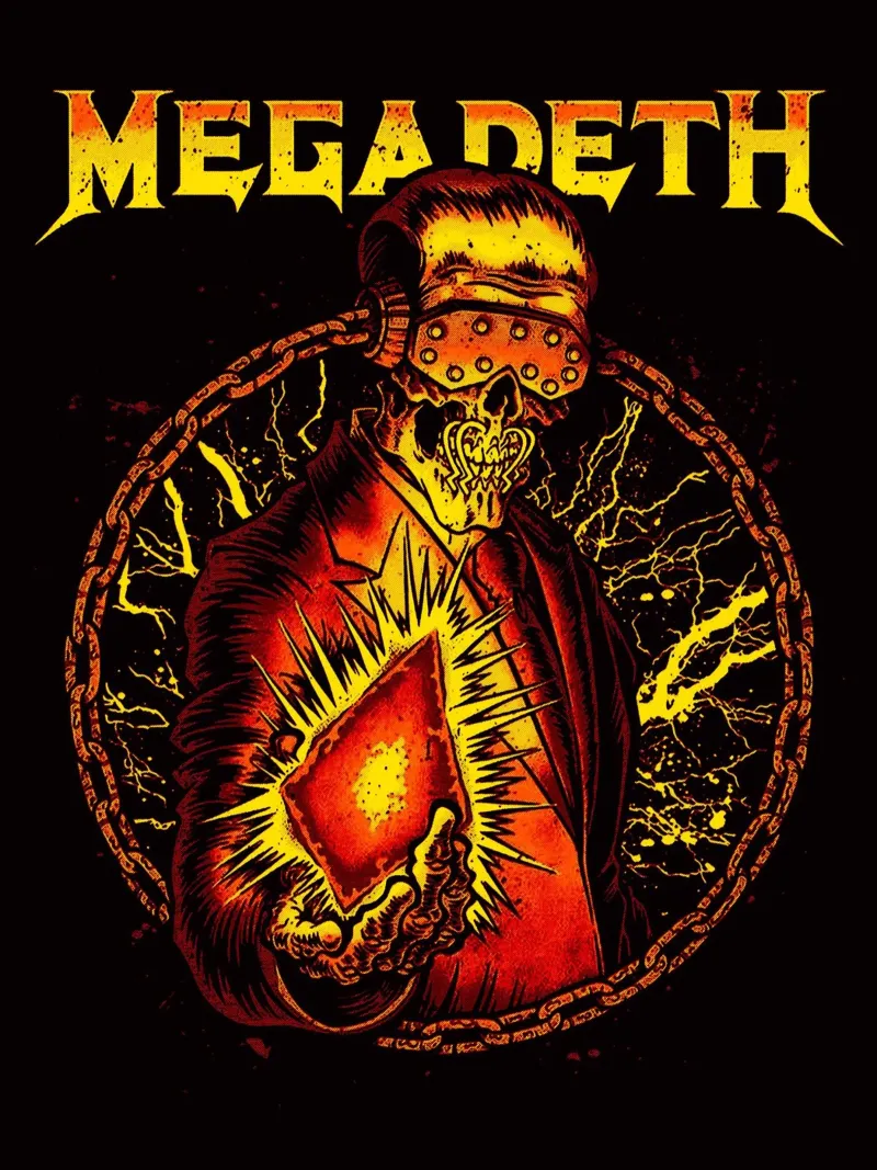 megadeth band art pellicola backlit da vanhesling