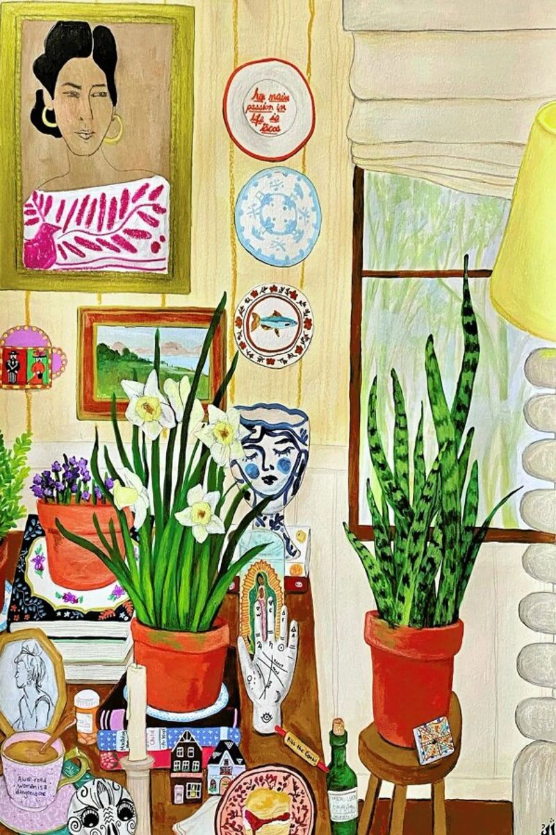 Books And Plants poster by Paloma Kua