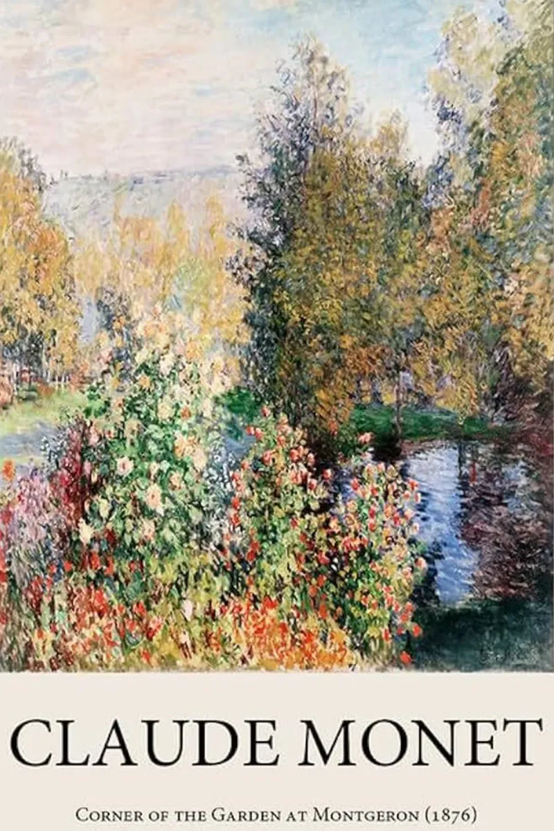 giardino pozzanghere riflessione claude monet alluminio dibond da belong shop