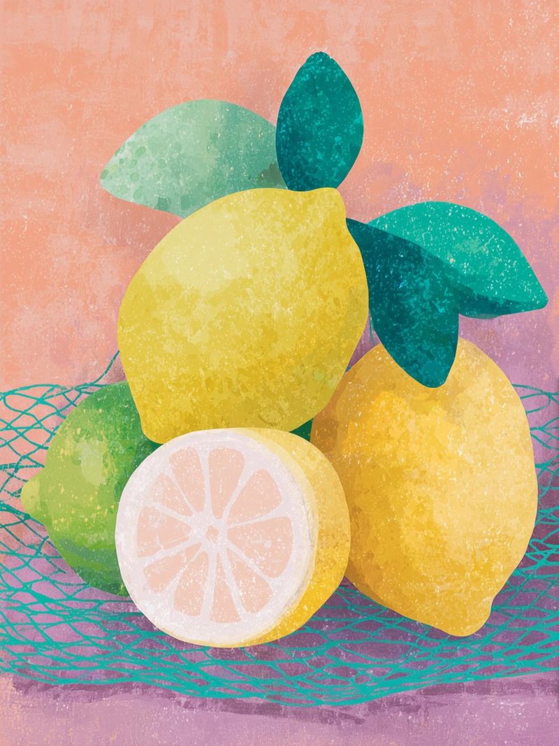 Accenti di limone con rete plexiglass da Carinaprint