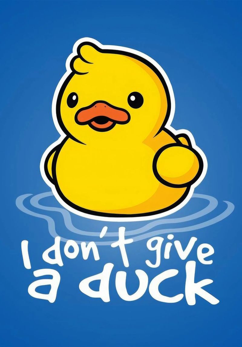 I don't a duck poster de Nando Art