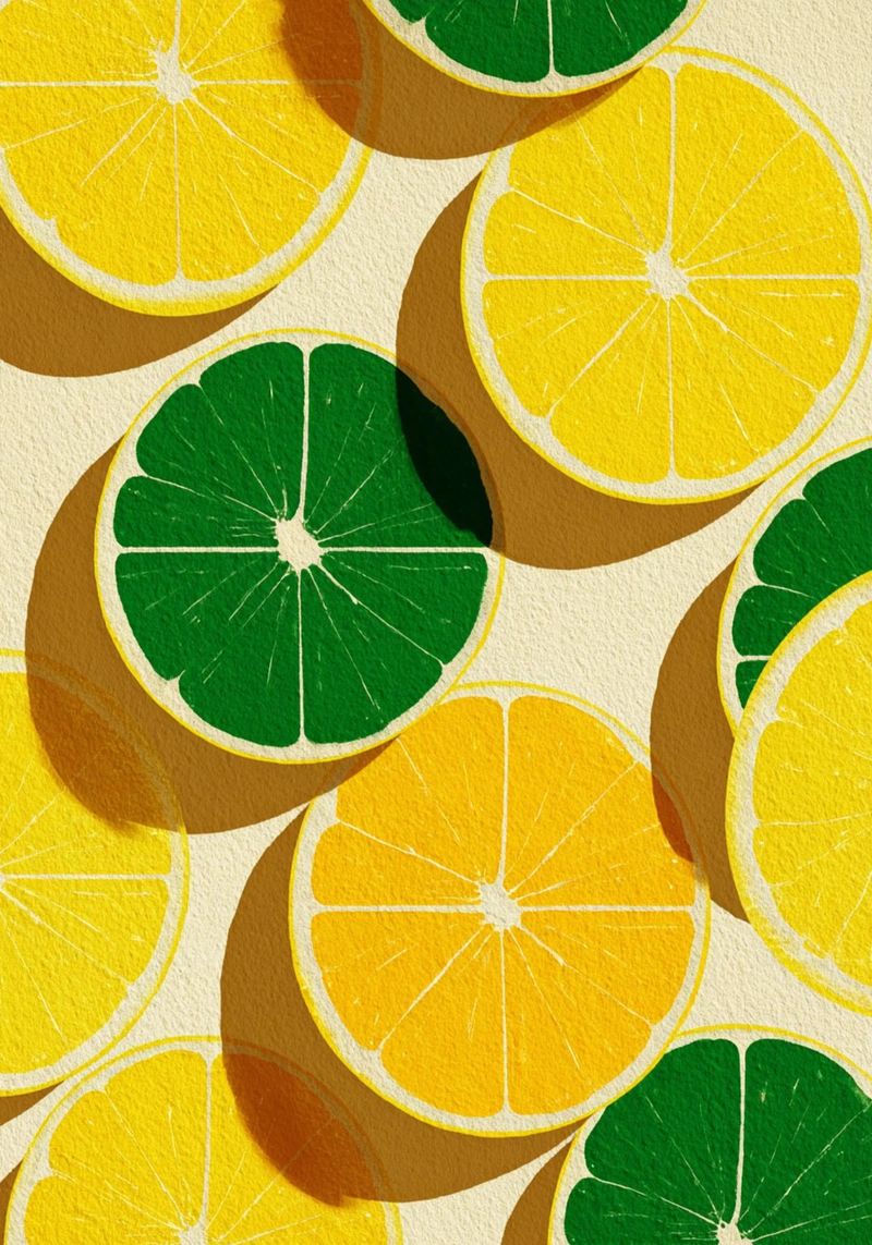 Lemon Slices Pattern plexiglass da michi