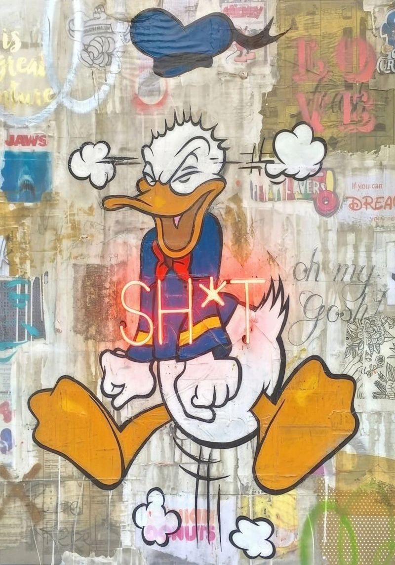 Stressed Duck pellicola backlit da Nando Art