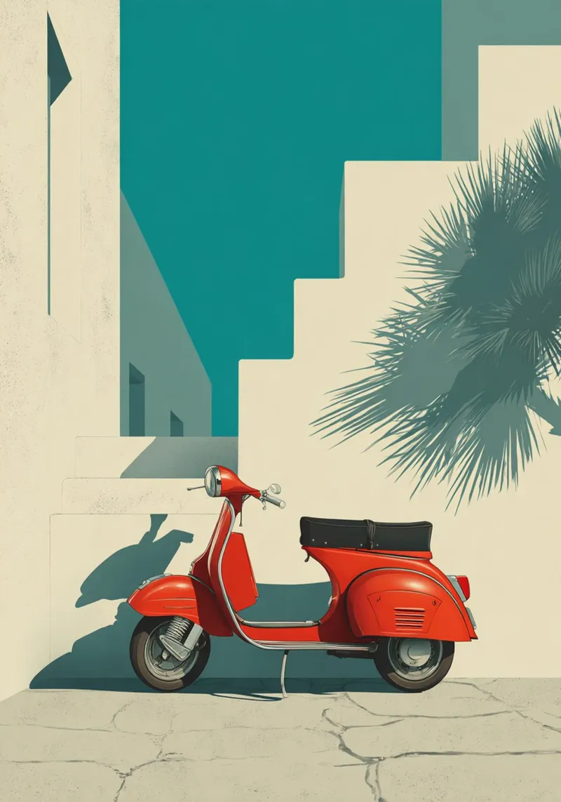 Italian Shadowplay poster con telaio in plastica da michi