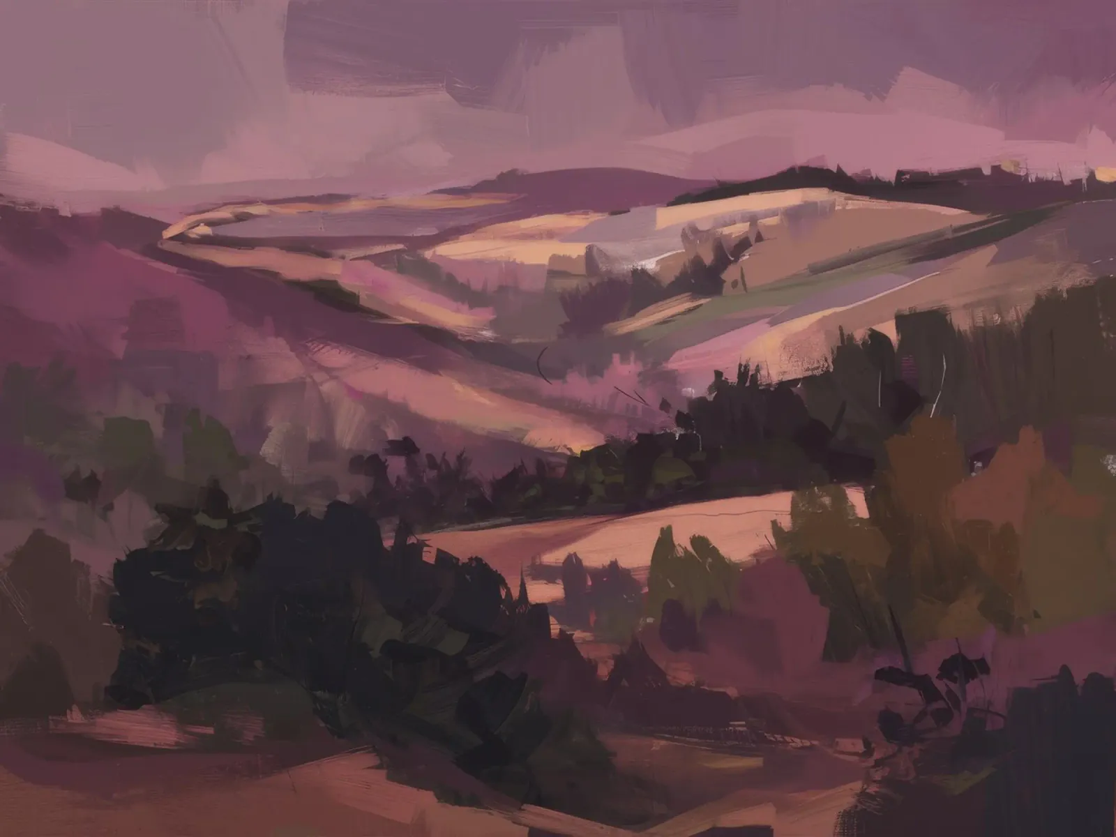 Twilight Mountain Haze hahnemühle by Radiance Landscape