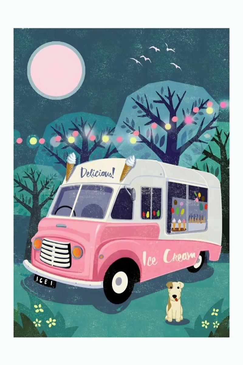 Ice Cream Van pellicola backlit da Rocket68