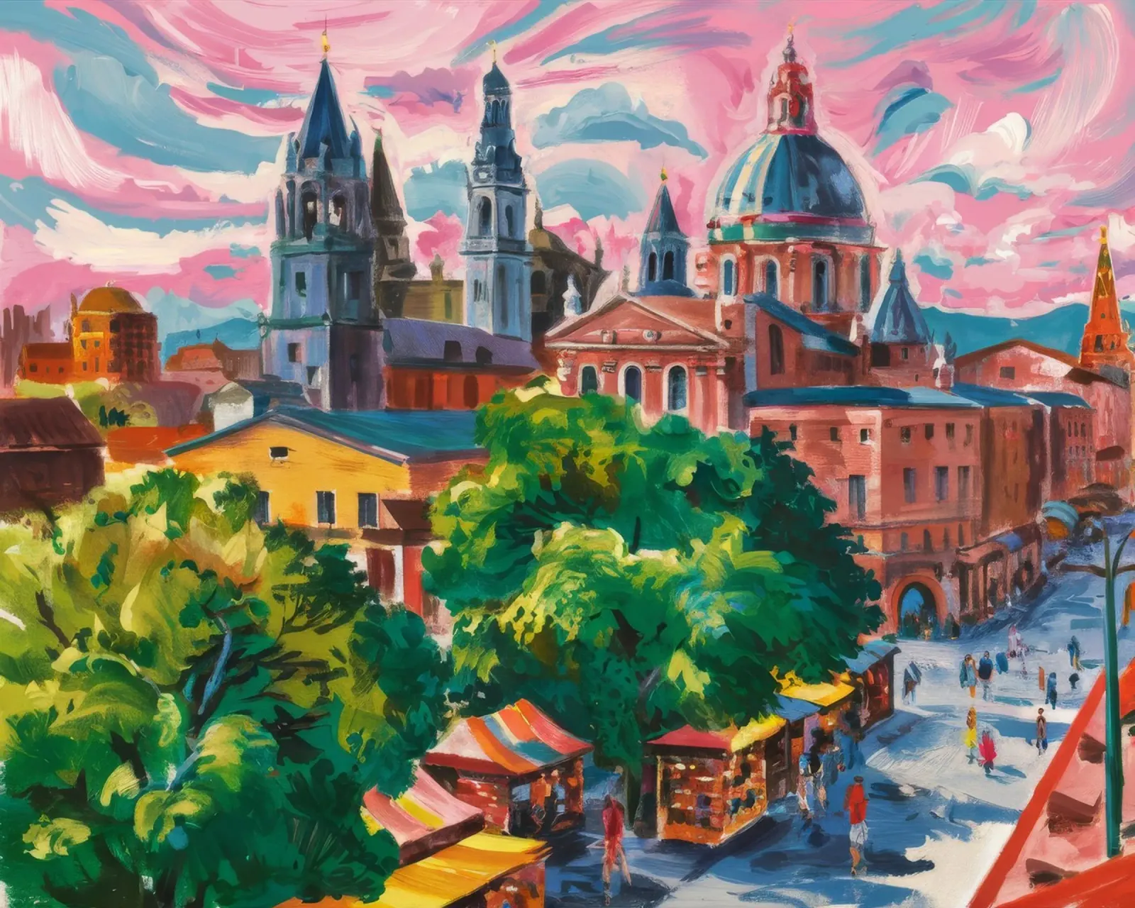 Panorama della Città della Cattedrale carta hahnemühle da Lush Essence