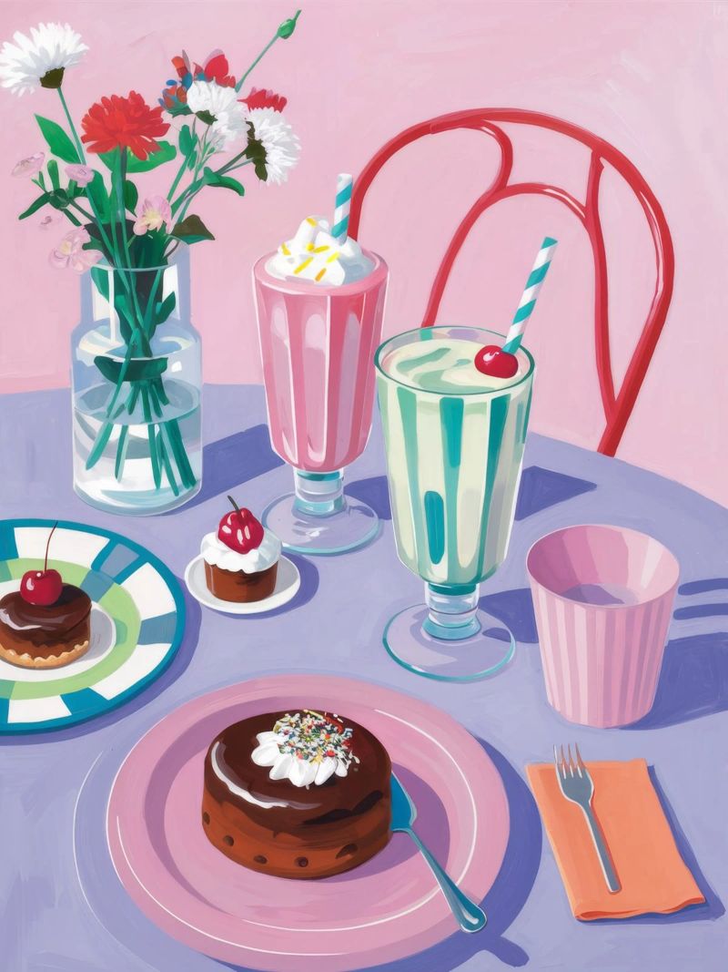 Sweet Cafe Treat poster by Moonlite Desire