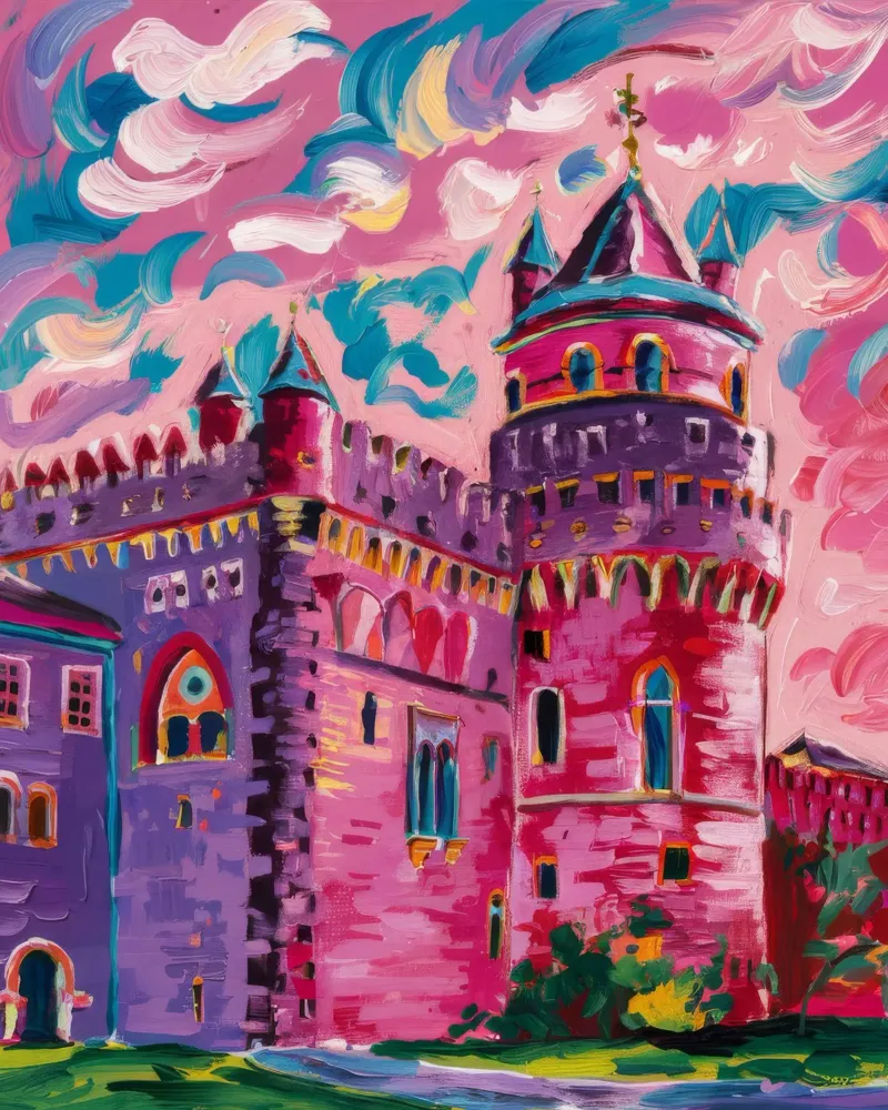 Magenta Castle Fantasy pellicola backlit da Lush Essence