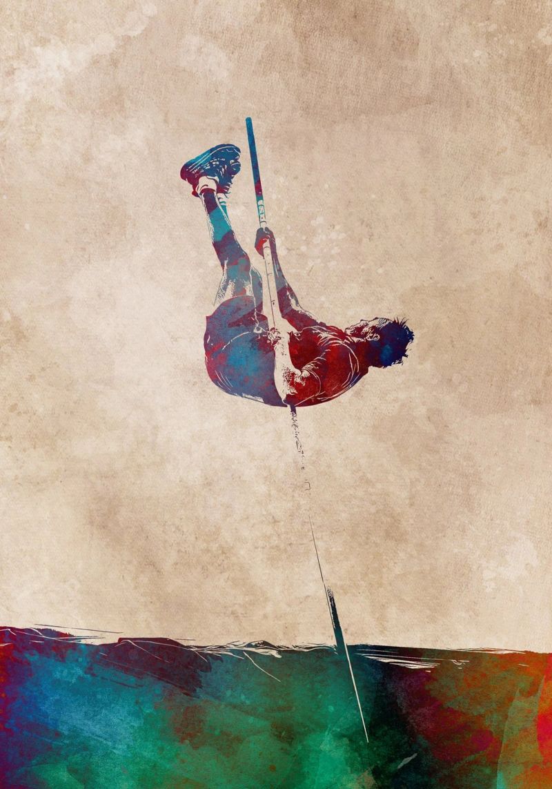 Art du saut à la perche poster de SPORT