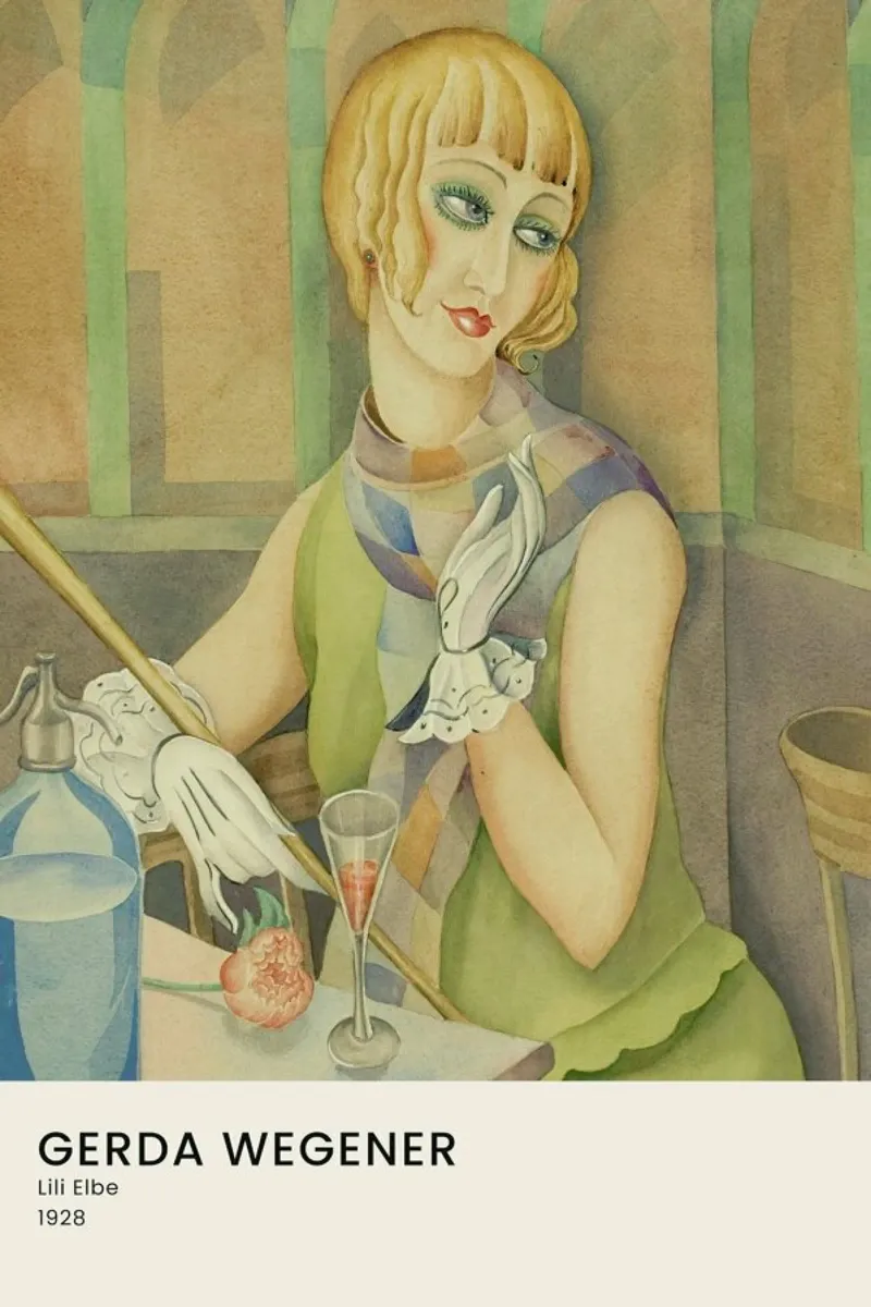 Gerda Wegener - Lili Elbe II pellicola backlit da Vintage by JUNIQE
